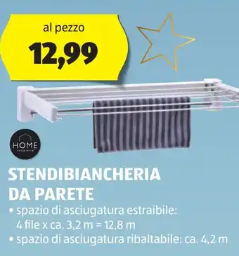 ALDI STENDIBIANCHERIA DA PARETE offerta
