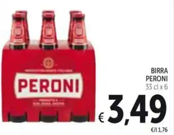 Spazio Conad BIRRA PERONI 33 cl x 6 offerta
