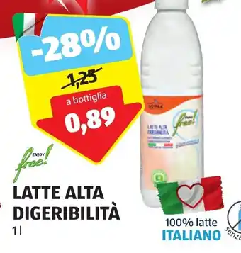ALDI LATTE ALTA DIGERIBILITÀ 1 l offerta
