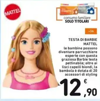 Spazio Conad TESTA DI BARBIE MATTEL offerta