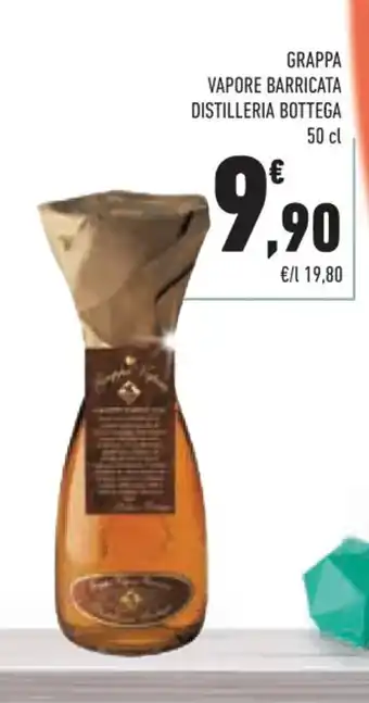 GRAPPA VAPORE BARRICATA DISTILLERIA BOTTEGA 50 cl