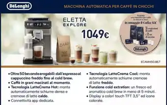 Unieuro MACCHINA AUTOMATICA PER CAFFÈ IN CHICCHI offerta