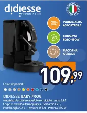 Unieuro DIDIESSE BABY FROG offerta