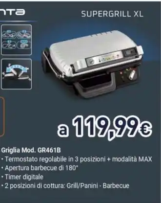 Unieuro SUPERGRILL XL Griglia offerta