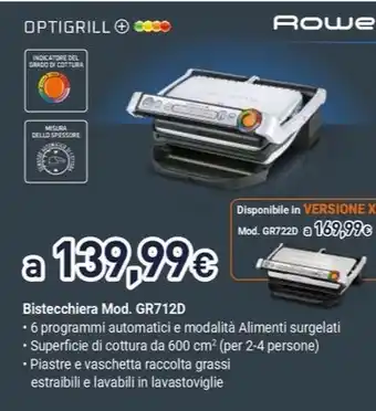 Unieuro Bistecchiera offerta