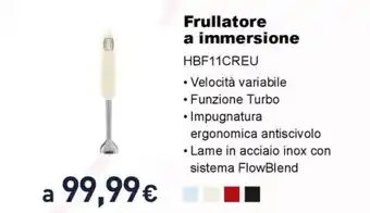 Unieuro Frullatore a immersione HBF11CREU offerta