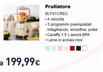 Unieuro Frullatore BLF01CREU offerta