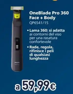 Unieuro OneBlade Pro 360 Face + Body offerta