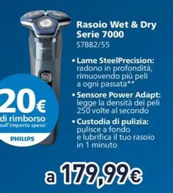 Unieuro Rasoio Wet & Dry Serie 7000 offerta