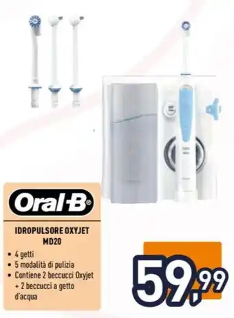 Unieuro Oral-B IDROPULSORE OXYJET MD20 offerta