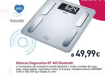 Unieuro Bilancia Diagnostica BF 405 Bluetooth offerta