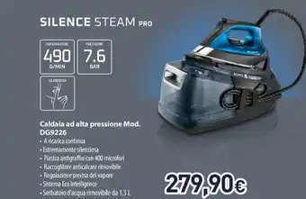 Unieuro SILENCE STEAM PRO Caldaia ad alta pressione offerta