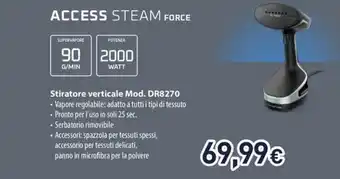 Unieuro Stiratore verticale 200 Watt offerta