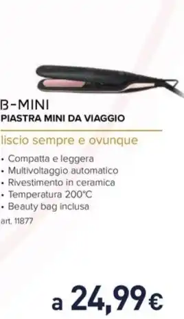Unieuro B-MINI PIASTRA MINI DA VIAGGIO offerta