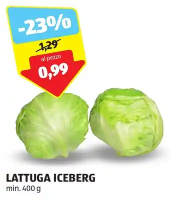 ALDI LATTUGA ICEBERG min. 400 g offerta