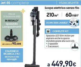 Unieuro Scopa elettrica senza filo offerta