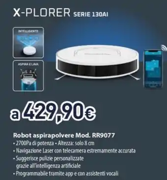 Unieuro X-PLORER SERIE 130AI Robot aspirapolvere offerta