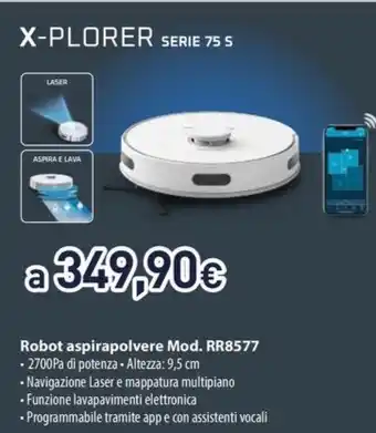 Unieuro X-PLORER SERIE 75 S Robot aspirapolvere offerta