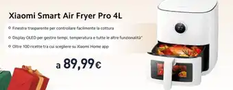 Unieuro Xiaomi Smart Air Fryer Pro 4L offerta