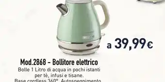 Unieuro Mod.2868 - Bollitore elettrico offerta