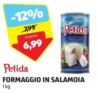 ALDI Petida FORMAGGIO IN SALAMOIA 1 kg offerta