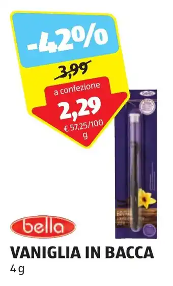 ALDI VANIGLIA IN BACCA 4 g offerta