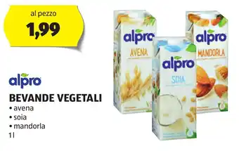 ALDI alpro BEVANDE VEGETALI offerta