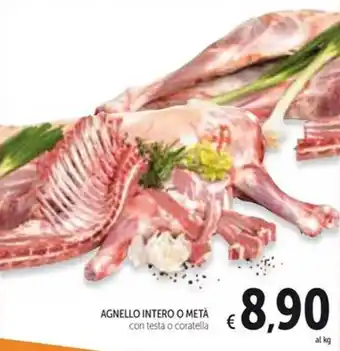 Spazio Conad AGNELLO INTERO O METÀ con testa o coratella offerta