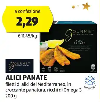 ALDI ALICI PANATE 200 g offerta