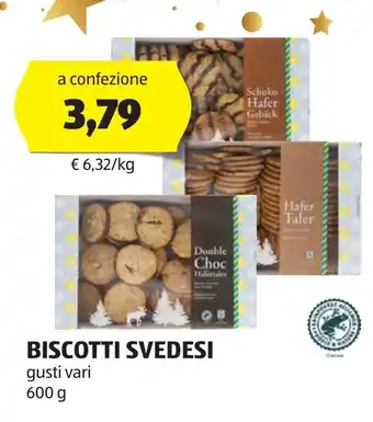 ALDI BISCOTTI SVEDESI gusti vari 600 g offerta