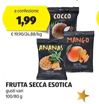ALDI FRUTTA SECCA ESOTICA 100/80 g offerta