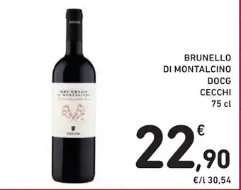 Spazio Conad BRUNELLO DI MONTALCINO DOCG CECCHI 75 cl offerta