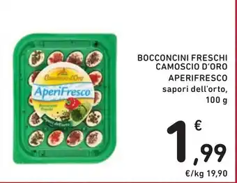 Spazio Conad BOCCONCINI FRESCHI CAMOSCIO D'ORO APERIFRESCO sapori dell'orto, 100 g offerta