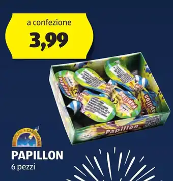 PAPILLON 6 pezzi