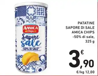 Spazio Conad PATATINE SAPORE DI SALE AMICA CHIPS -50% di sale, 325 g offerta