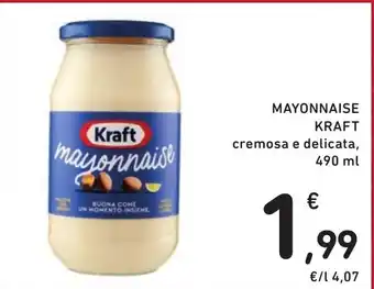 Spazio Conad MAYONNAISE KRAFT cremosa e delicata, 490 ml offerta