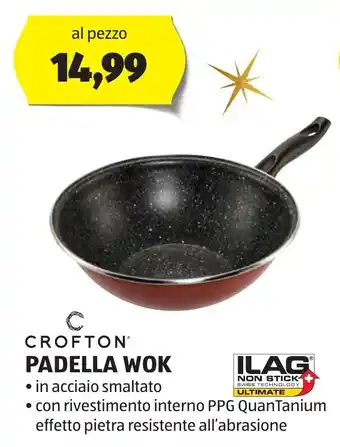 ALDI CROFTON PADELLA WOK offerta