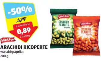 ALDI ARACHIDI RICOPERTE 200 g offerta