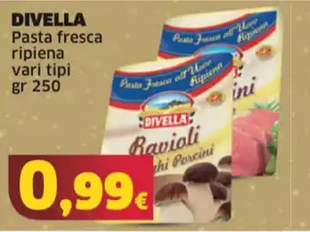 Mercati Alimentari DIVELLA Pasta fresca ripiena vari tipi gr 250 offerta