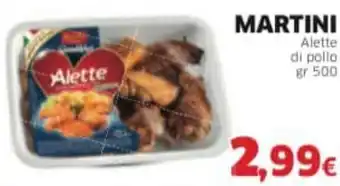 Mercati Alimentari MARTINI Filetto di pollo panato gr 300 offerta