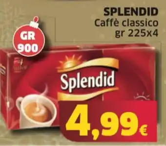 Mercati Alimentari SPLENDID Caffè classico gr 225x4 offerta