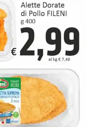 Paghi Poco Alette Dorate di Pollo FILENI g 400 offerta