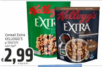 Paghi Poco Cereali Extra KELLOGG'S g 350/375 vari tipi offerta
