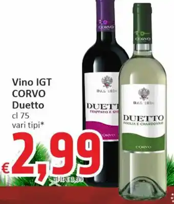 Paghi Poco Vino IGT CORVO Duetto cl 75 vari tipi offerta