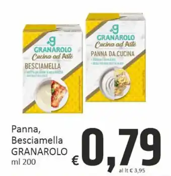 Paghi Poco Panna, Besciamella GRANAROLO ml 200 offerta