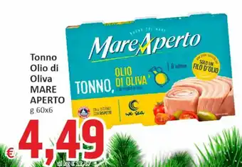 Paghi Poco Tonno Olio di Oliva MARE APERTO g 60x6 offerta