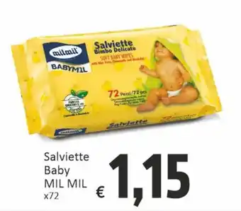 Paghi Poco Salviette Baby MIL MIL x72 offerta