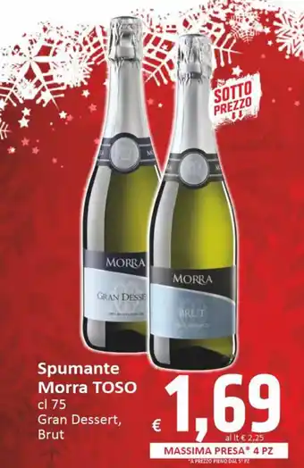 Paghi Poco Spumante Morra TOSO cl 75 Gran Dessert, Brut offerta