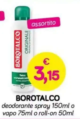 Il Tulipano BOROTALCO deodorante spray 150ml o vapo 75ml o roll-on 50ml offerta