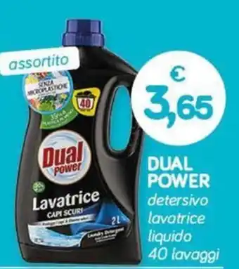 DUAL POWER detersivo lavatrice liquido 40 lavaggi